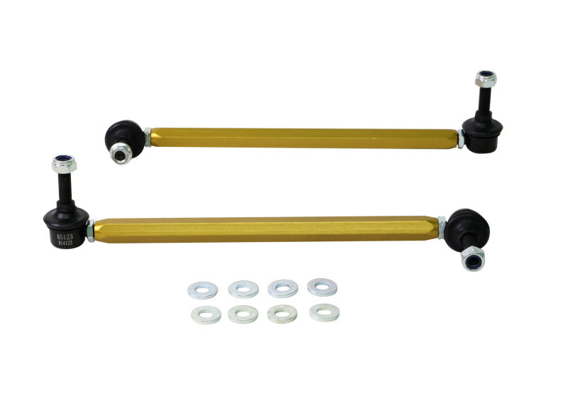 Whiteline KLC151 06/05+ Ford Focus LS / 05/09+ Mazda 3 BK Front Swaybar Link Kit H/Duty Adj Steel Ball