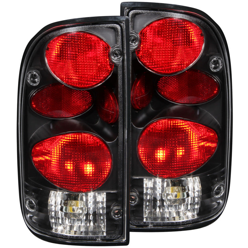ANZO 211129 1995-2000 Toyota Tacoma Taillights Black