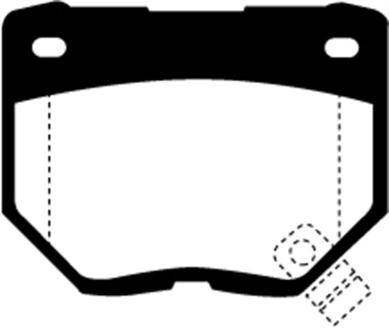 EBC DP4826R 89-95 Nissan Skyline (R32) 2.6 Twin Turbo GT-R Yellowstuff Rear Brake Pads