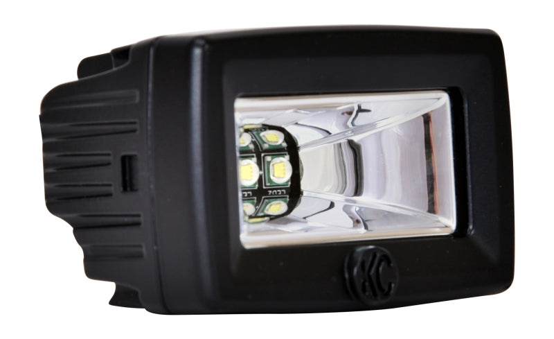 KC HiLiTES 328 C-Series 2in. C2 LED Light 20w Area Flood Beam (Pair Pack System) - Black