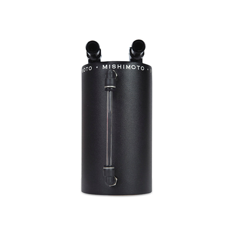Mishimoto MMOCC-LAWBK Large Aluminum Oil Catch Can - Wrinkle Black