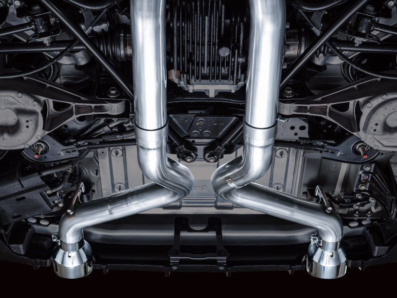 AWE Tuning 3020-32400 AWE 2023 Nissan Z RZ34 RWD Track Edition Catback Exhaust System w/ Chrome Silver Tips