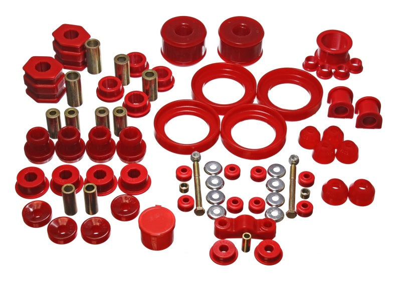 Energy Suspension 16.18110R 96-00 Honda Civic/CRX Red Hyper-Flex Master Bushing Set