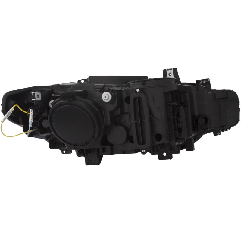 ANZO 121504 2012-2015 BMW 3 Series Projector Headlights w/ U-Bar Black