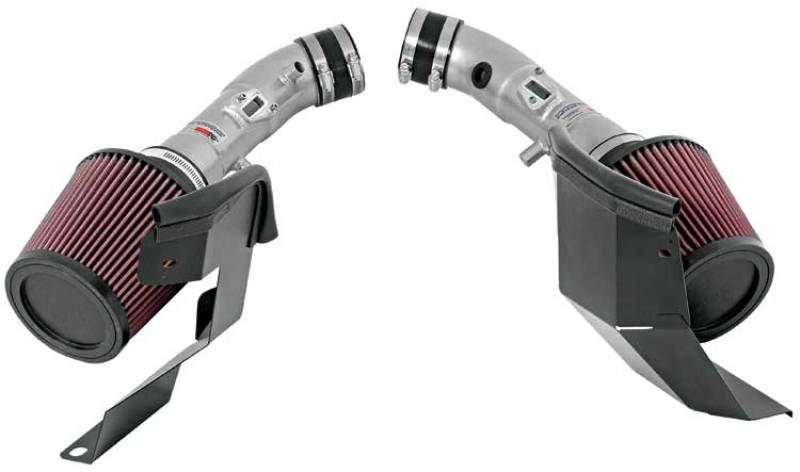 K&N Engineering 69-7082TS K&N 07-08 G35 Dual Silver Typhoon Short RAM Intakes
