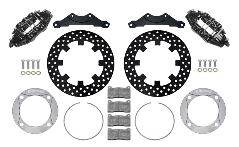 Wilwood 140-16633-D 2014+ Polaris RZR XP 1000 Rear Kit 11.25in Drilled - Black