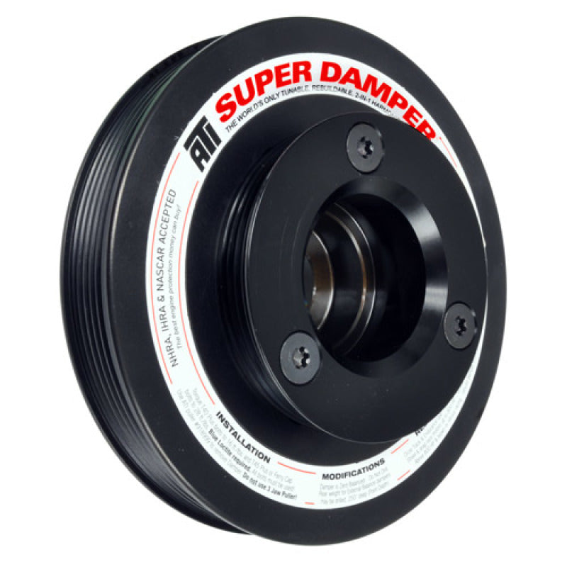 ATI ATI918468 Damper - 6.78in - Alum - 4 & 6 Grv - Honda H22 - Street - 4 Percent & 9 Percent OD Sizes
