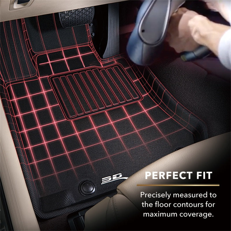 3D MAXpider L1TY24611509 2019-2020 Toyota Corolla Hatchback Kagu 1st Row Floormats - Black