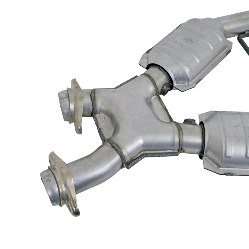 BBK 1666 96-98 Mustang 4.6 GT High Flow X Pipe With Catalytic Converters - 2-1/2