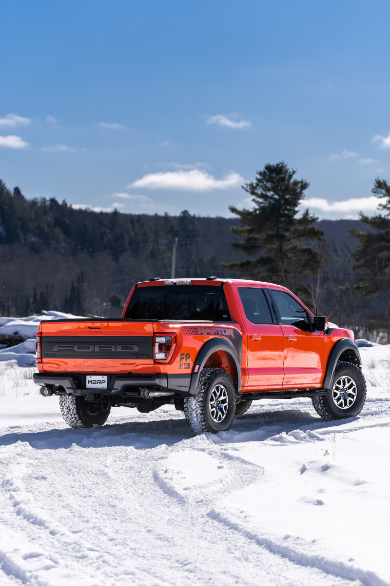 MBRP S52663CF 2021+ Ford F-150 Raptor Axle-Back Dual Rear Exit T304 Performance Exhuast Sys