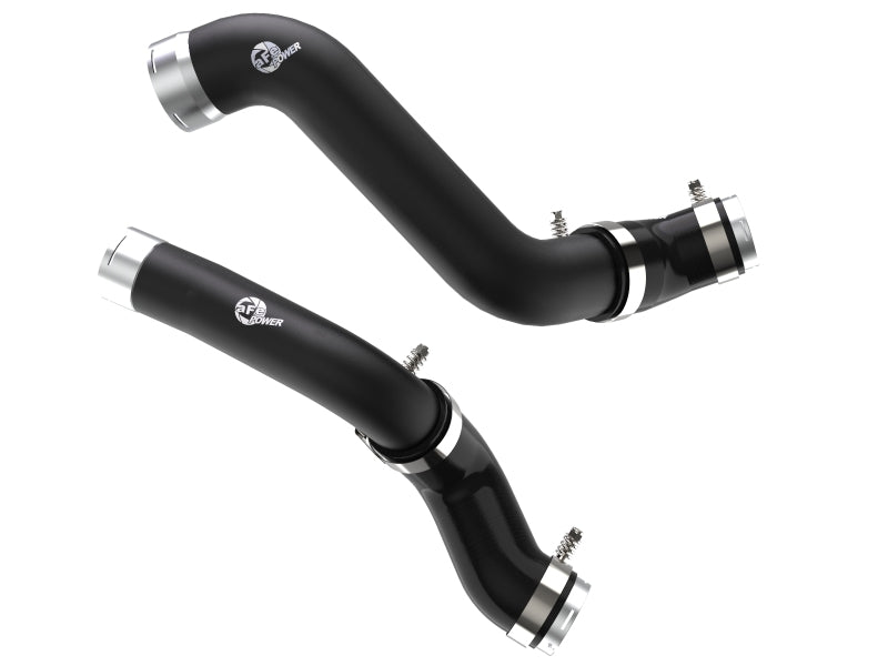 aFe 46-20424-B BladeRunner Black Intercooler Hot & Cold Side Tubes Combo 19-20 GM Trucks 1500 L4-2.7L (t)