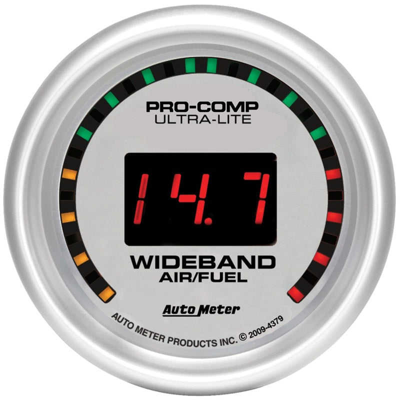 AutoMeter 4379 Autometer Ultra-Lite 52mm Digital Wideband Air/Fuel Ratio Street Gauge