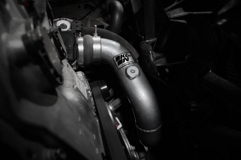 K&N Engineering 77-1021KC K&N 23-24 GM Colorado/Canyon 2.7L L4 Charge Pipe - Aluminum Tube - Gunmetal Gray