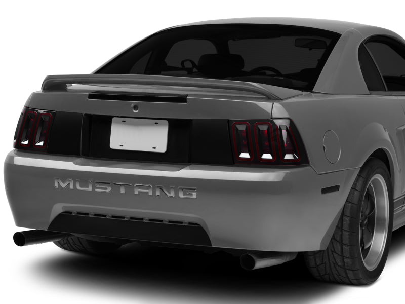 Raxiom 100807 99-04 Ford Mustang Excluding 99-01 Cobra Icon LED Tail Lights- Black Housing (Smoked Lens)