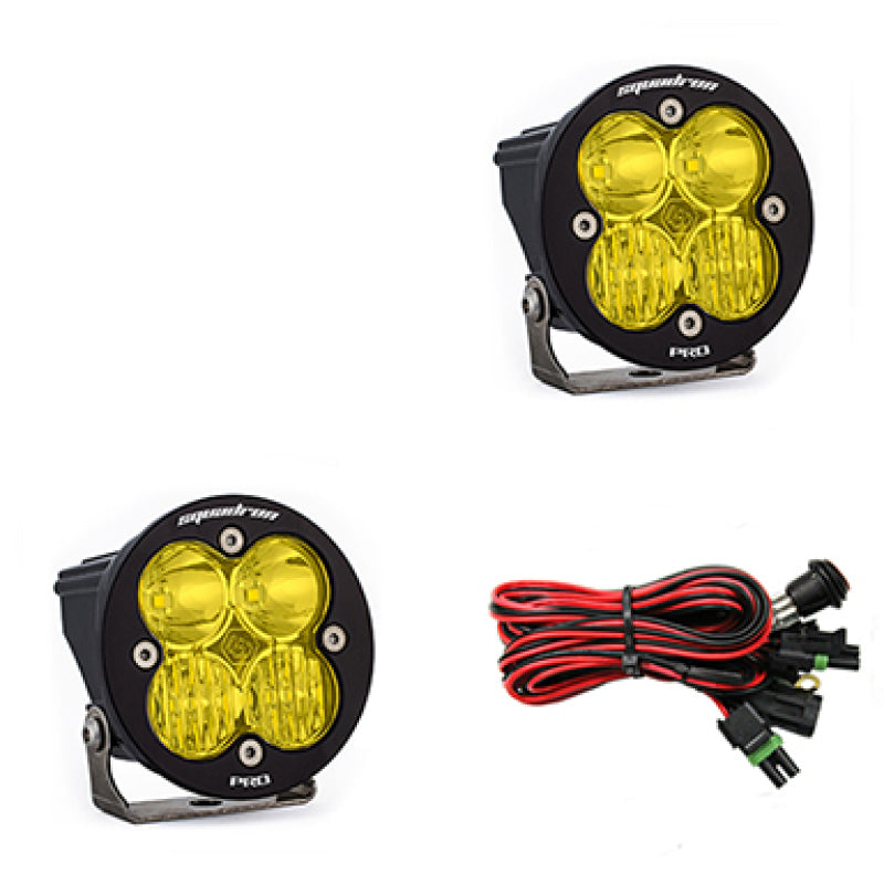 Baja Designs 597813 Squadron R Pro Driving/Combo Pair LED Light Pods - Amber