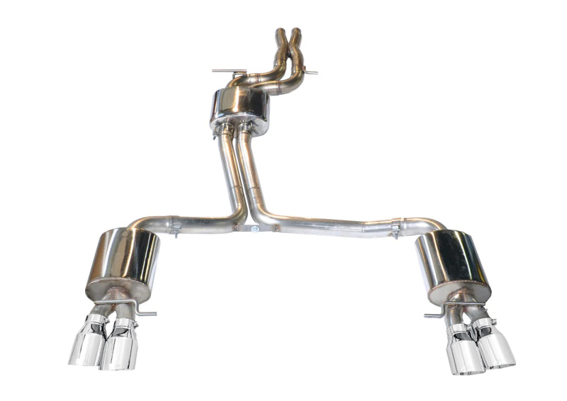 AWE Tuning 3015-42028 Audi B8.5 S5 3.0T Touring Edition Exhaust System - Polished Silver Tips (90mm)