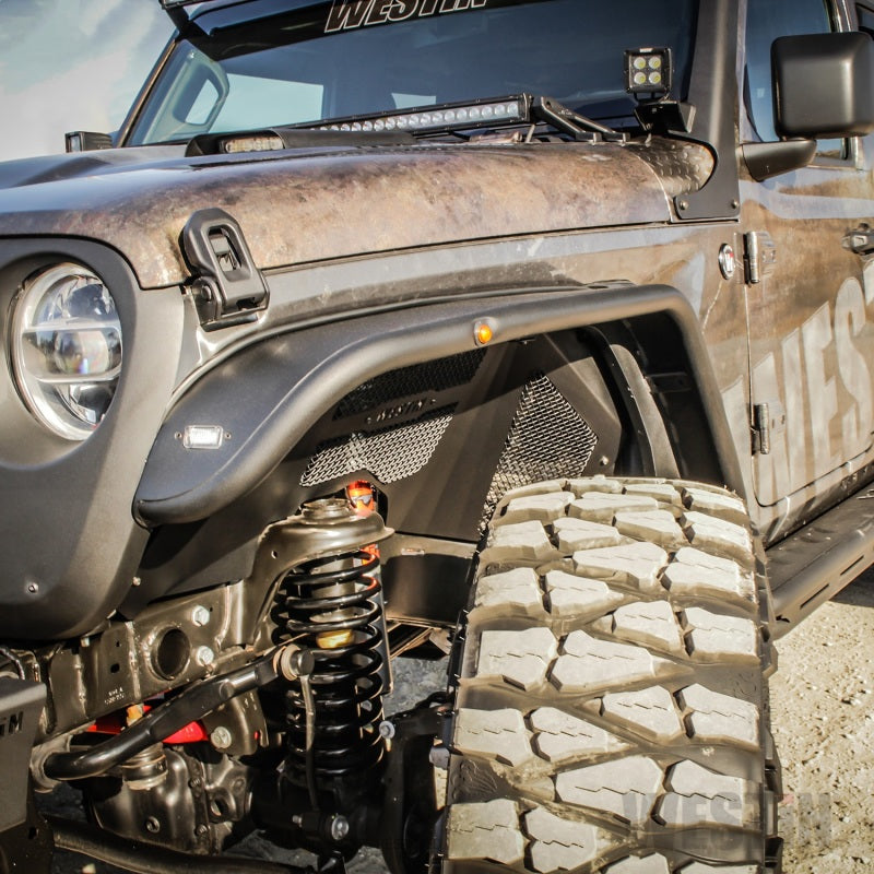 Westin 62-1025 18-20 Jeep Wrangler JL / 20 Gladiator Tube Fenders - Front - Textured Black