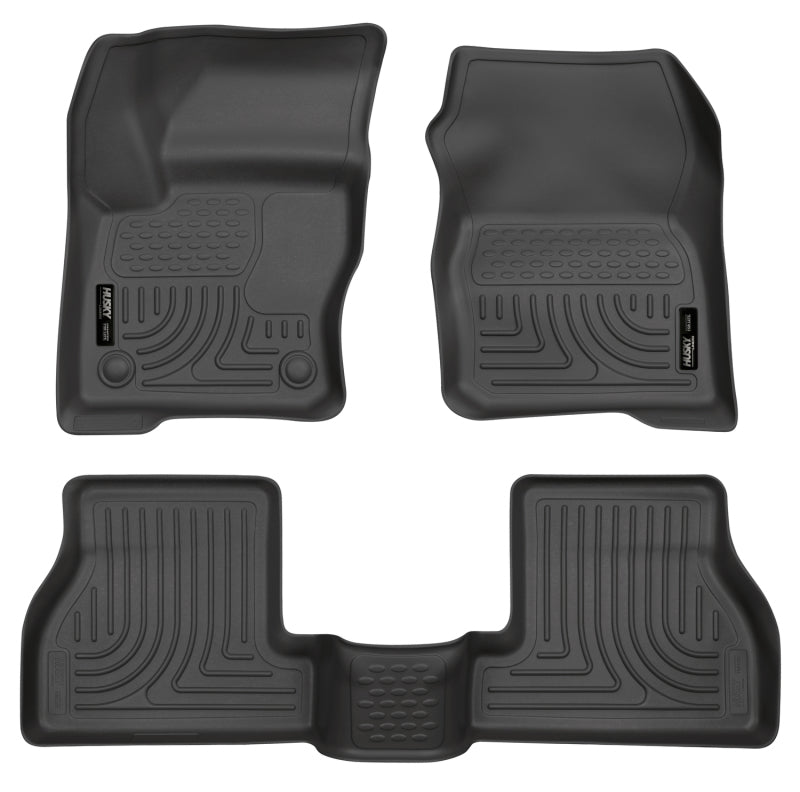 Husky Liners 98771 2012 Ford Focus (4DR/5DR) WeatherBeater Combo Black Floor Liners