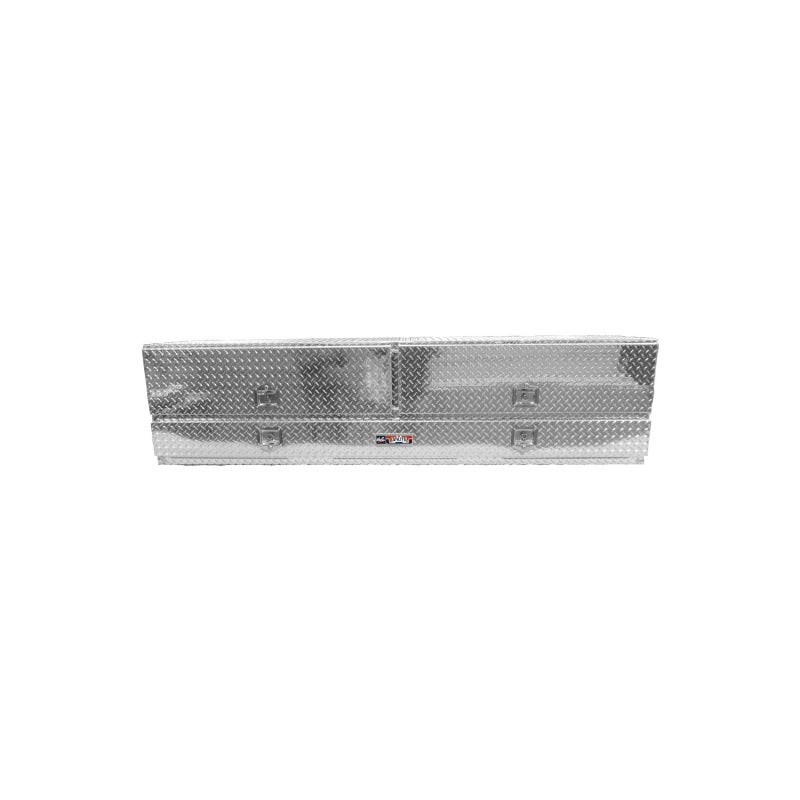 Westin 80-TB400-96D /Brute High Cap 96in Stake Bed Contractor TopSider w/ Doors - Aluminum
