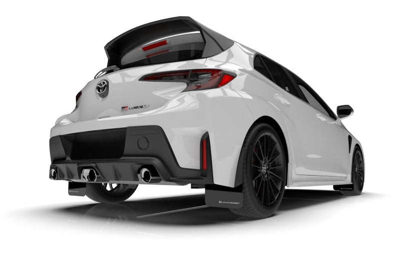 Rally Armor MF89-UR-BLK-NB 23-25 Toyota GR Corolla Black Mud Flap w/Light Blue Logo