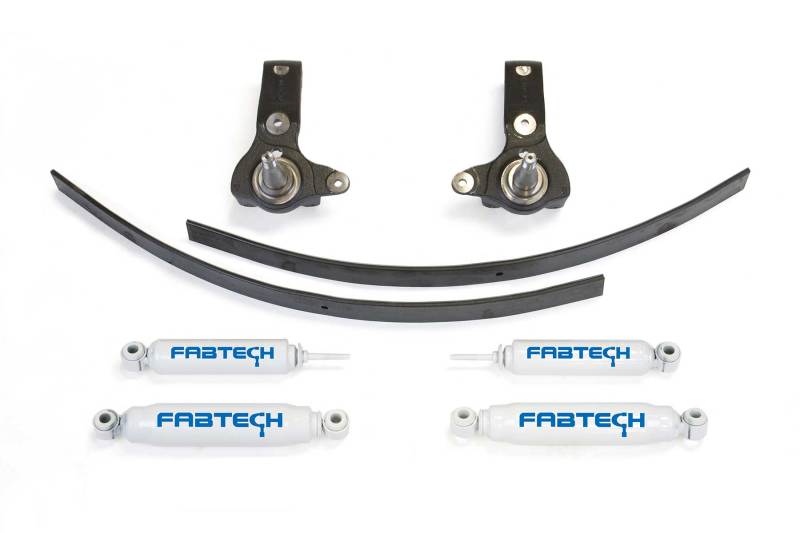 Fabtech K7014 95.5-04 Toy Tacoma 5 Lug 2WD 3in Spindle Sys w/Perf Shks