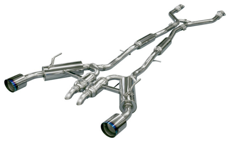 HKS 32009-KN001 Infiniti Q50 Hybrid VQ37 Dual Hi-Power Titanium Tip Catback Exhaust