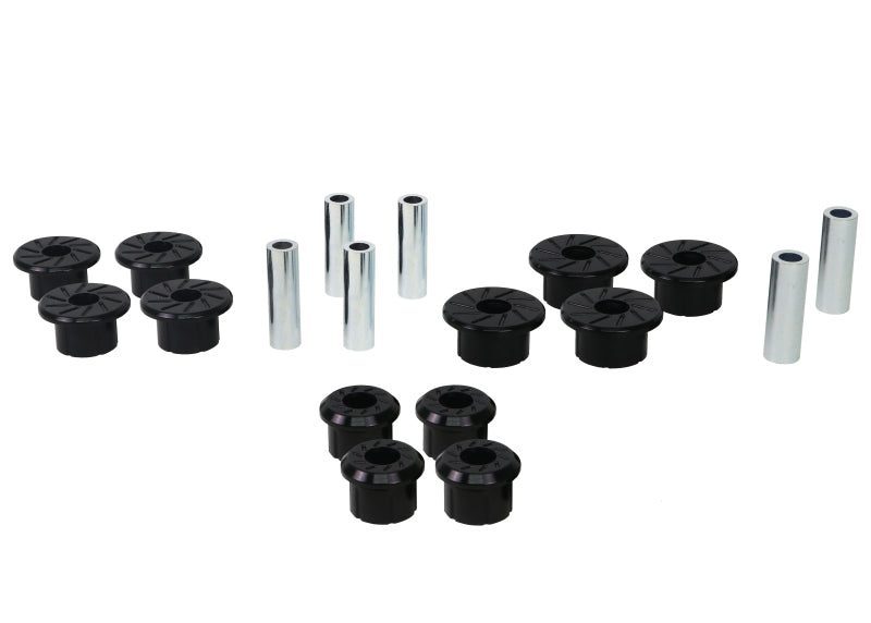 Whiteline W73821 1999-2018 Chevrolet Silverado 1500 Spring - Eye Front/Rear And Shackle Bushing