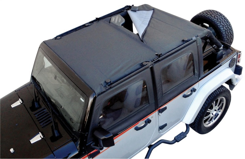 Rampage 94835 2007-2018 Jeep Wrangler(JK) Combo Sun Brief/Safari Top - Black Diamond