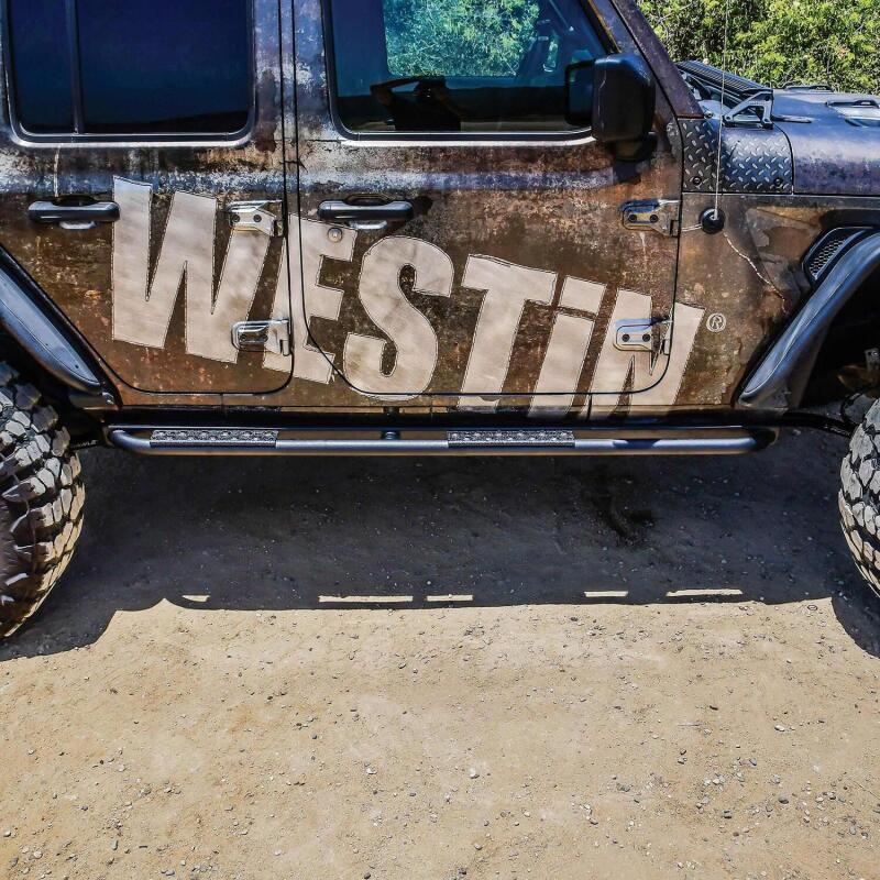 Westin 42-14065 18-23 Jeep Wrangler JL Unlimited 4dr Rock Slider - Textured Black