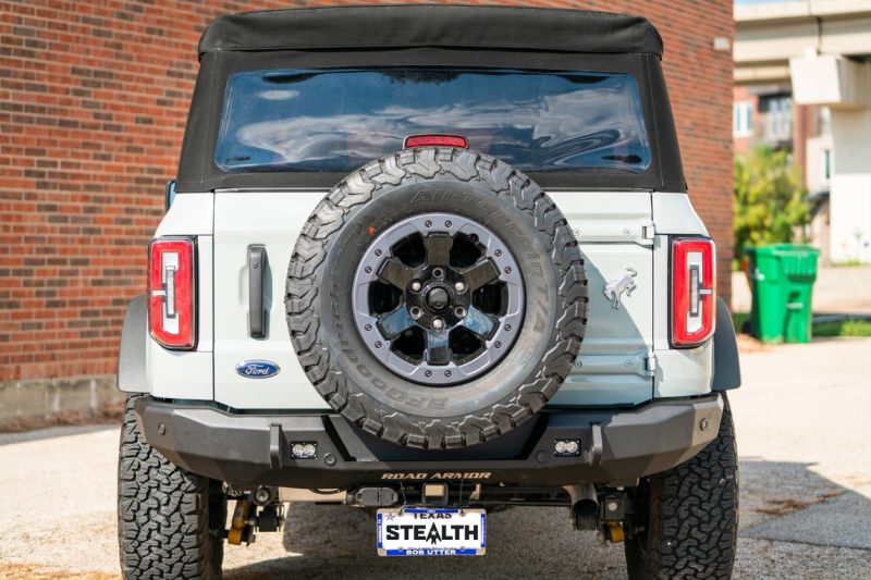 Road Armor 6213R3B 2021+ Ford Bronco Stealth Rear Slim Fit Bumper - Tex Blk