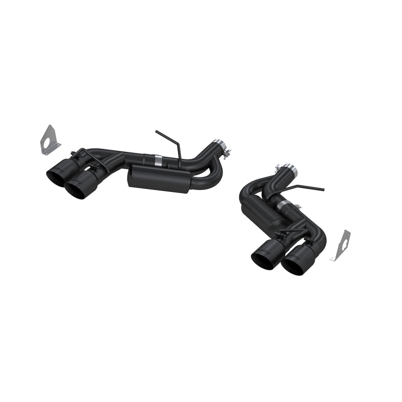MBRP S7036BLK 16-19 Chevy Camaro V8 6.2L 6spd 3in Black Race Dual Axle Back w/ 4.5in Quad Dual Wall Tips