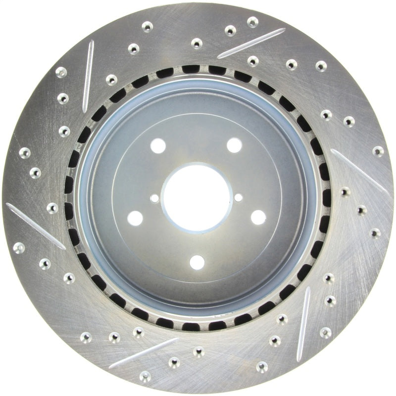 Stoptech 227.47023L StopTech Select Sport 05-07 Subaru Impreza (DOES NOT FIT WRX/STI) Slotted / Drilled Left Rear Rotor