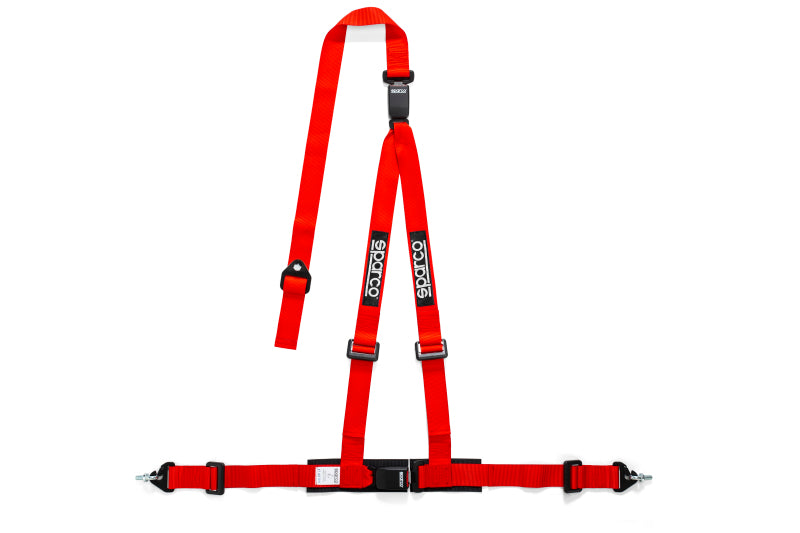 SPARCO 04608DF1RS Sparco Belt 2 Inch Red 3Pt Double Release