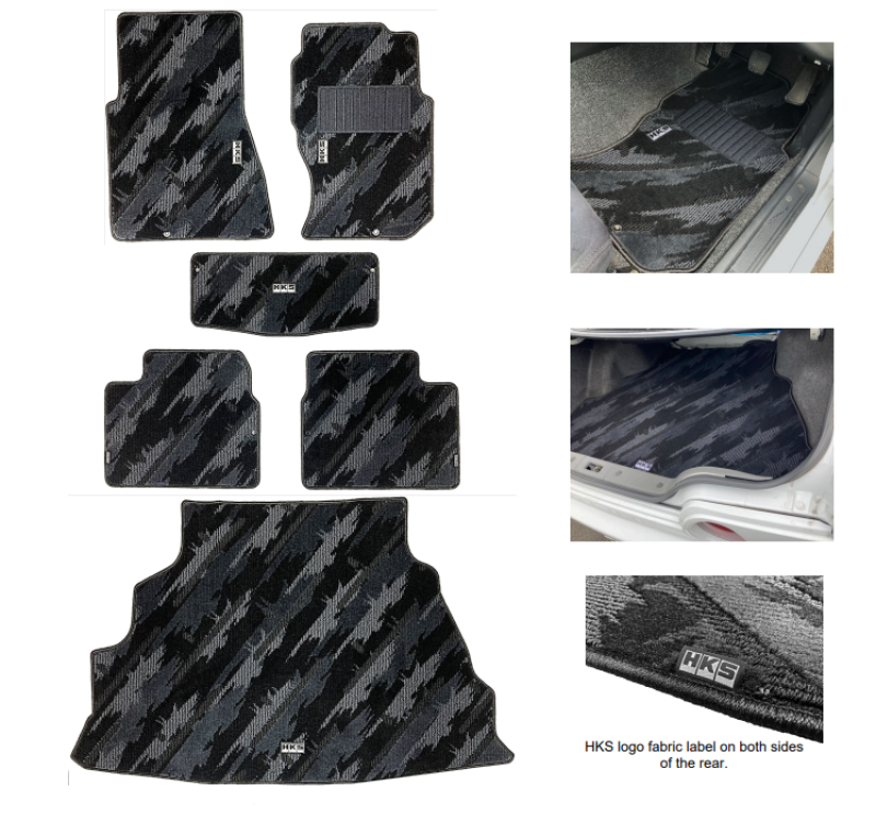HKS 53001-AN036 FLOOR MATS BNR32 FULL SET OCT RHD