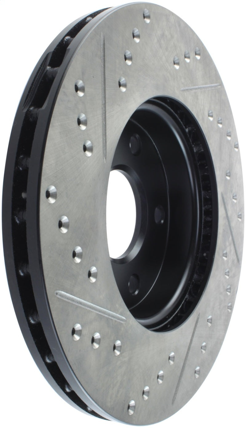 Stoptech 127.61100L StopTech Slotted & Drilled Sport Brake Rotor