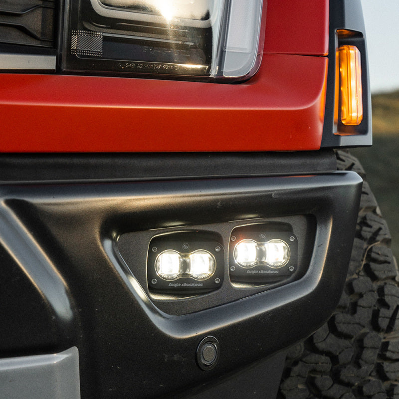 Baja Designs 448166 21-22 Ford F-150 Raptor S2 SAE Dual Fog Pocket Light Kit - Clear