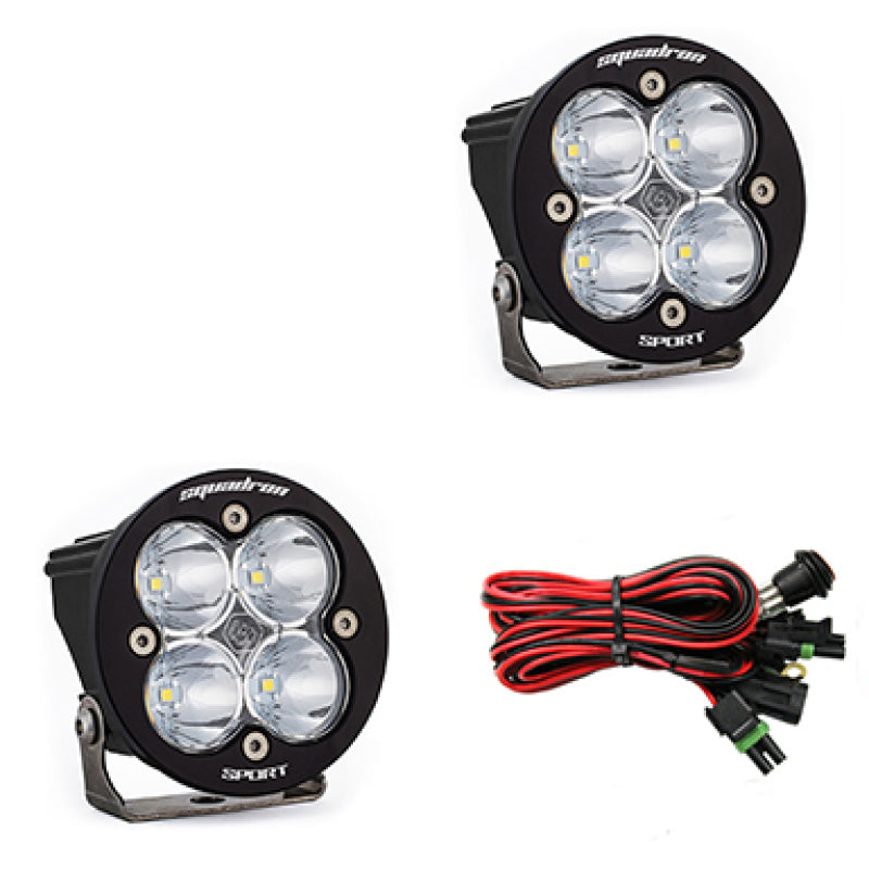 Baja Designs 587801 Squadron R Sport LED Spot Pair Light Pods - Clear