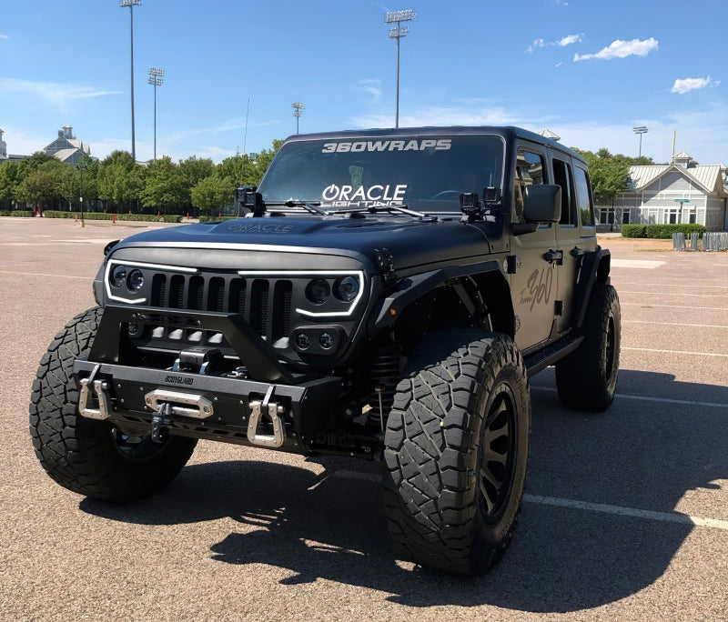 ORACLE Lighting 5837-PRO Oracle VECTOR Series Full LED Grille - Jeep Wrangler JL/JT - NA SEE WARRANTY