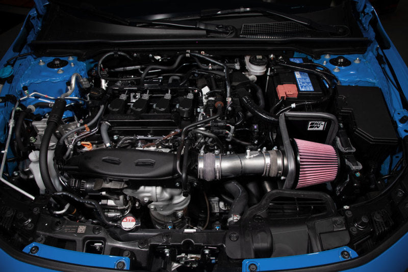 K&N Engineering 69-1509TC K&N 2022 Honda Civic 1.5L Turbo L4 Silver Typhoon Intake