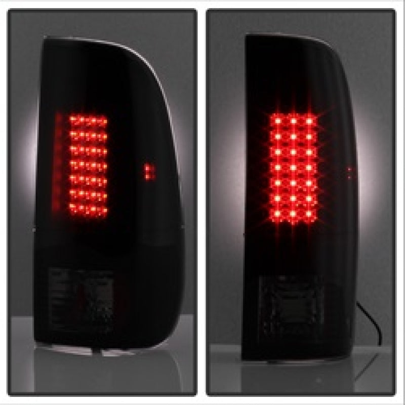 SPYDER 5078179 Spyder Ford F150 side 97-03/F250 Super Duty 99-07 LED Tail Lights Blk Smke ALT-YD-FF15097-LED-BSM