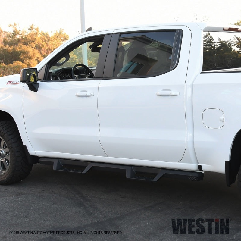 Westin 56-14135 2019 Chevrolet Silverado / GMC Sierra 1500 Crew Cab Drop Nerf Step Bars - Textured Black