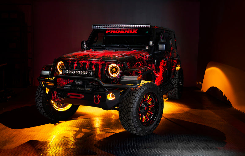ORACLE Lighting 5846-332 Oracle Jeep Wrangler JK/JL/JT High Performance W LED Fog Lights - ColorSHIFT - Dynamic SEE WARRANTY