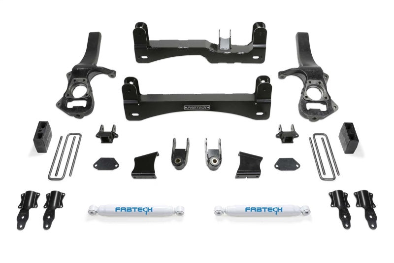 Fabtech K1150 2019 GM C1500 P/U 6in Basic Sys w/Perf Shks
