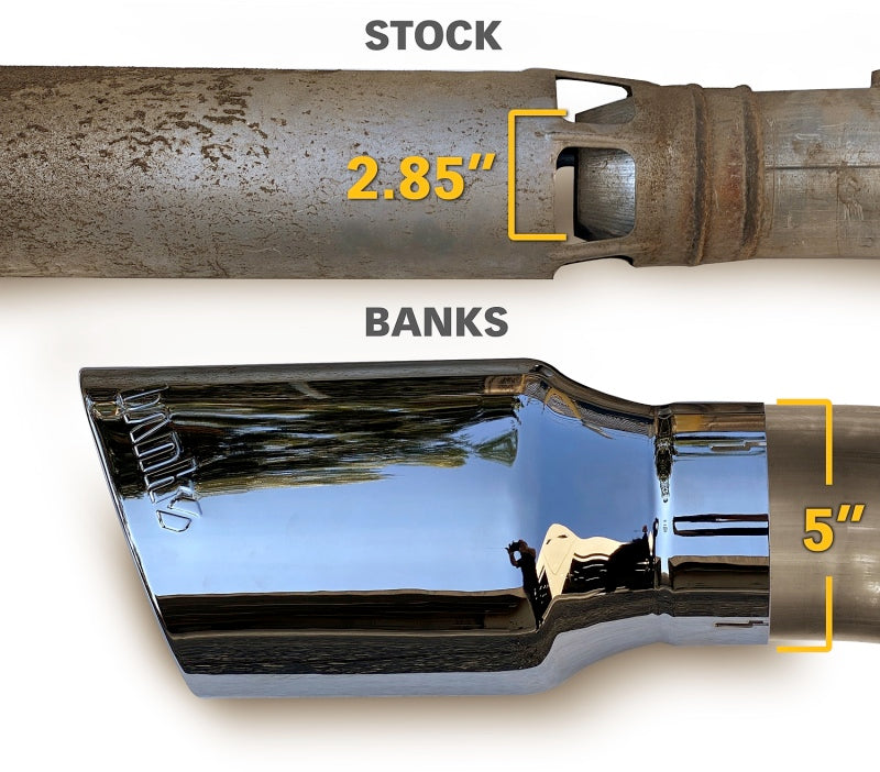 Banks Power 48996-B 17-19 Chevy Duramax L5P 2500/3500 Monster Exhaust System w/ Black Tip