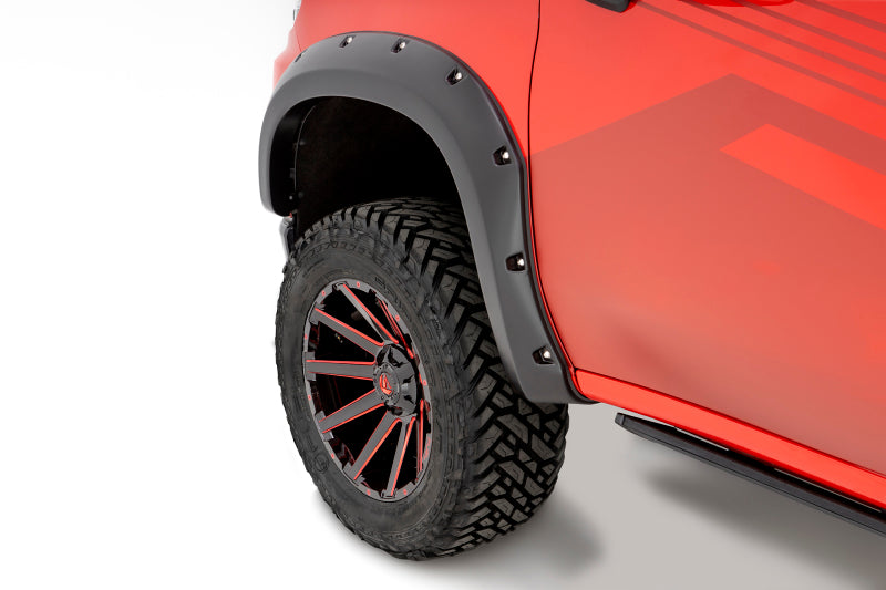 Bushwacker 40927-02 19-21 Chevrolet Silverado 1500 Pocket Style Flares 4pc - Black