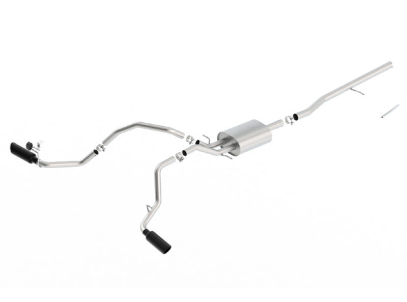 Borla 140546BC 14-16 Chevrolet Silverado 1500 5.3L ATAK Catback Exhaust w/ Black Chrome Tips