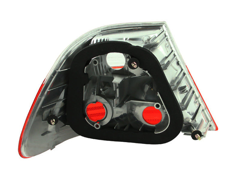 ANZO 221217 2000-2003 BMW 3 Series E46 Taillights Red/Clear