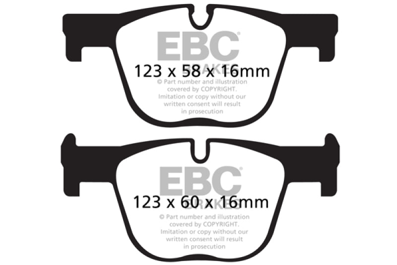 EBC DP42131R 12+ BMW 335 3.0 Turbo (F30) Yellowstuff Rear Brake Pads