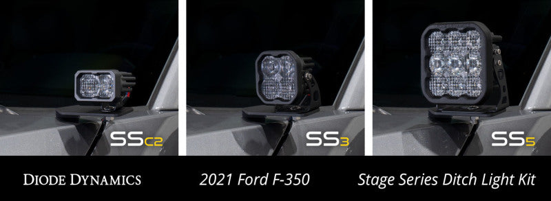 Diode Dynamics DD7559 17-22 Ford Super Duty Stage Series Backlit Ditch Light Kit