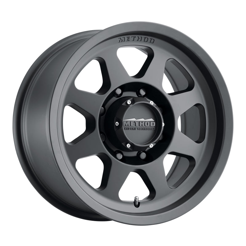 Method Wheels MR70178580500 Method MR701 17x8.5 0mm Offset 8x6.5 130.81mm CB Matte Black Wheel